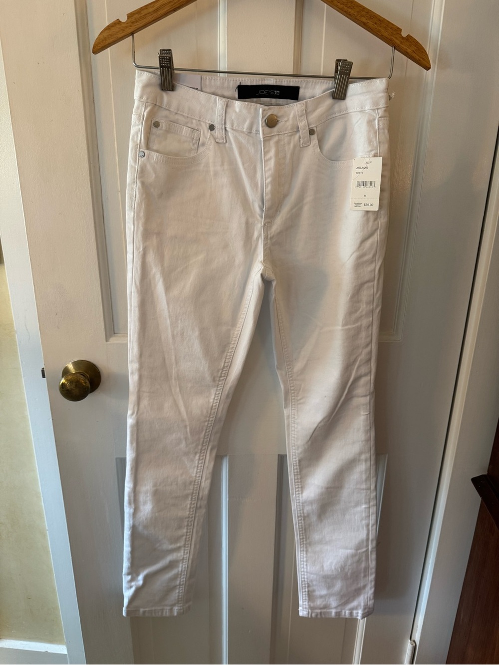 Joe's Jeans White Skinny High-Rise Jeans